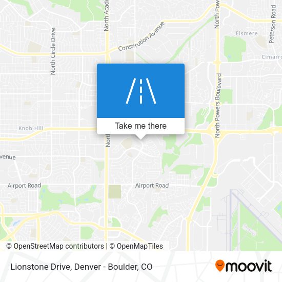 Lionstone Drive map