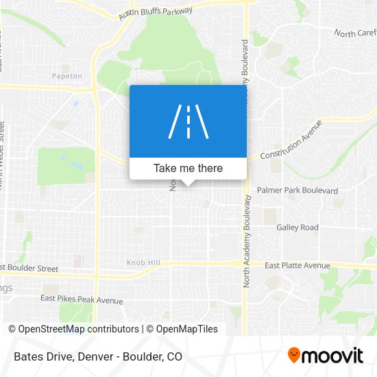 Mapa de Bates Drive