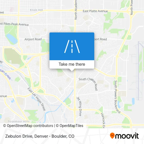 Zebulon Drive map