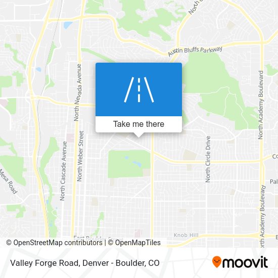 Valley Forge Road map
