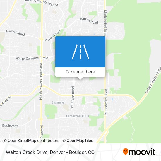 Walton Creek Drive map