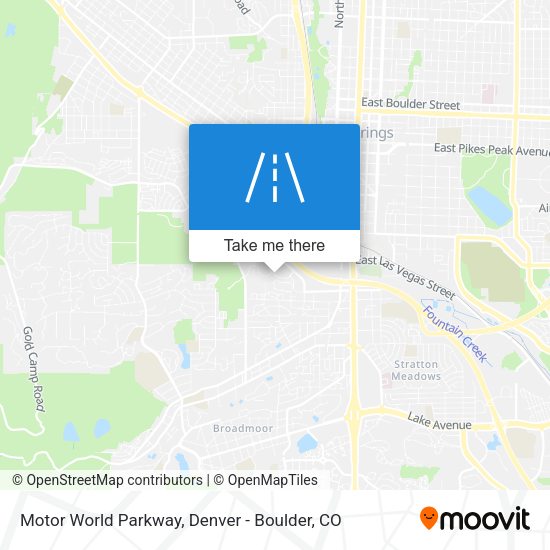 Motor World Parkway map