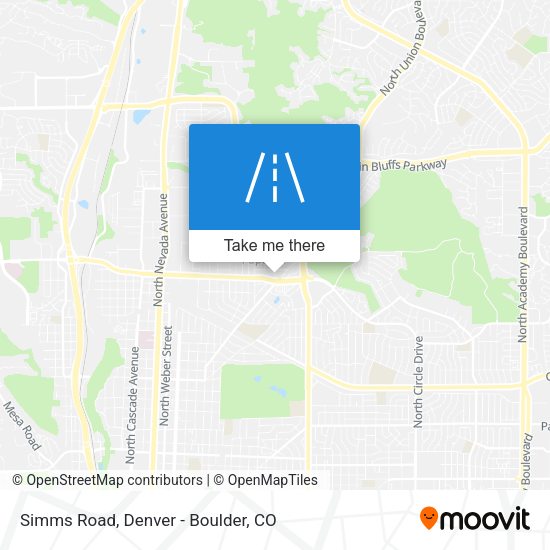 Mapa de Simms Road