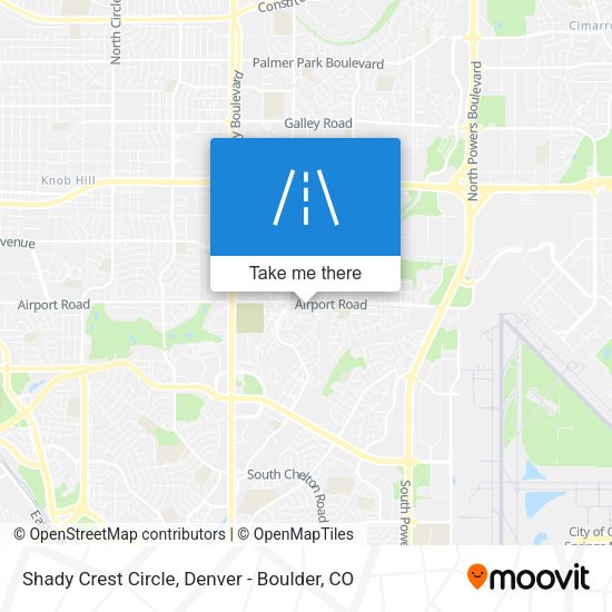 Shady Crest Circle map