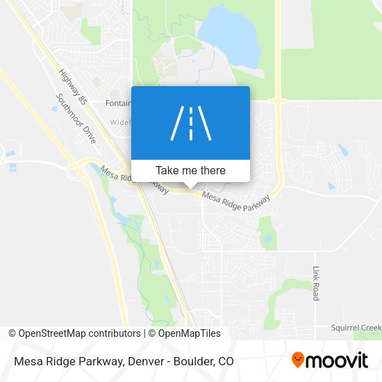 Mesa Ridge Parkway map