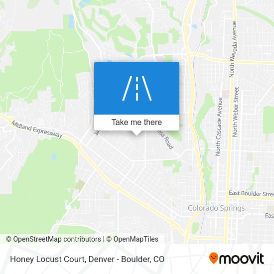 Honey Locust Court map