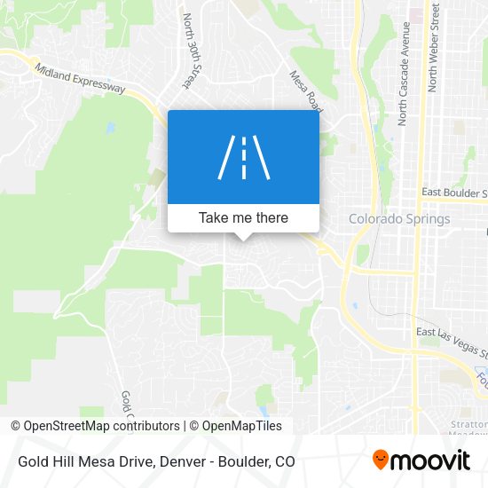 Mapa de Gold Hill Mesa Drive