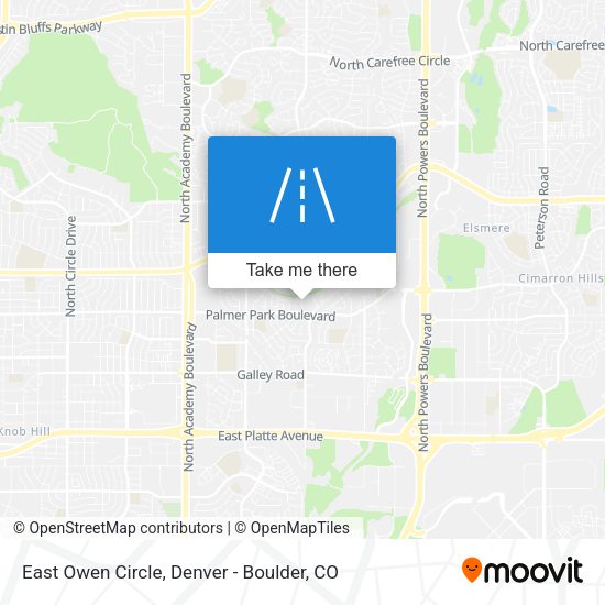 East Owen Circle map