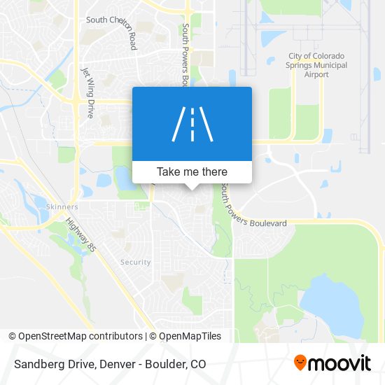 Sandberg Drive map