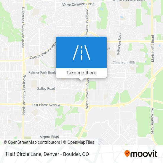 Mapa de Half Circle Lane
