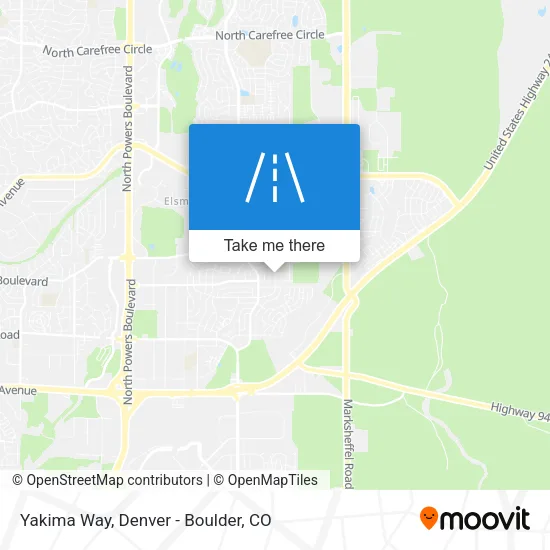 Yakima Way map
