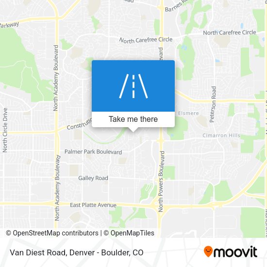 Van Diest Road map