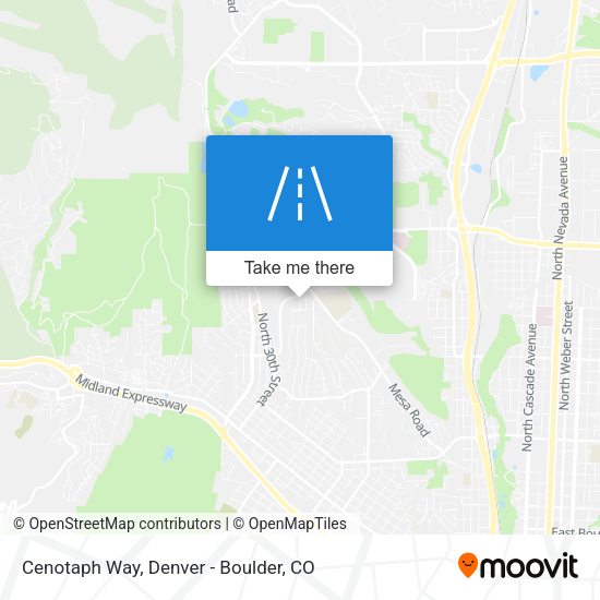 Mapa de Cenotaph Way