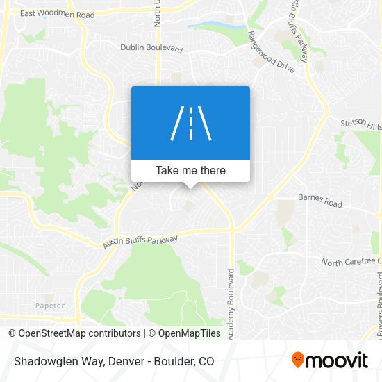 Shadowglen Way map