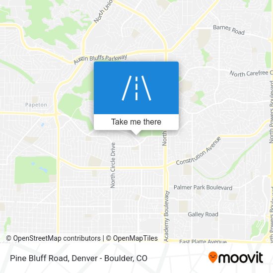 Mapa de Pine Bluff Road
