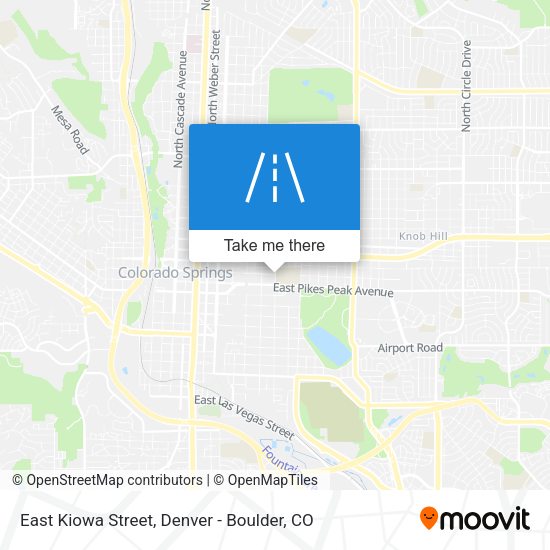 Mapa de East Kiowa Street