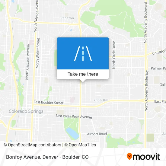 Mapa de Bonfoy Avenue