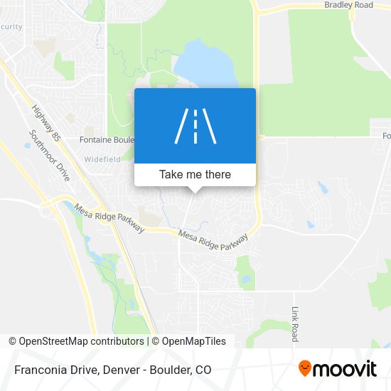 Franconia Drive map