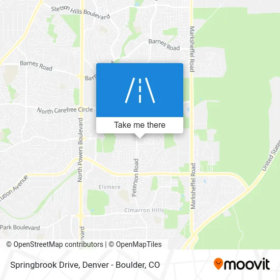 Springbrook Drive map