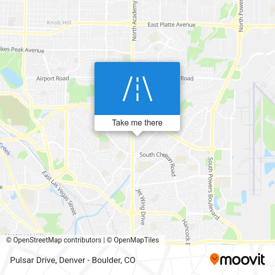 Pulsar Drive map