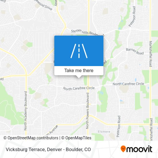 Vicksburg Terrace map