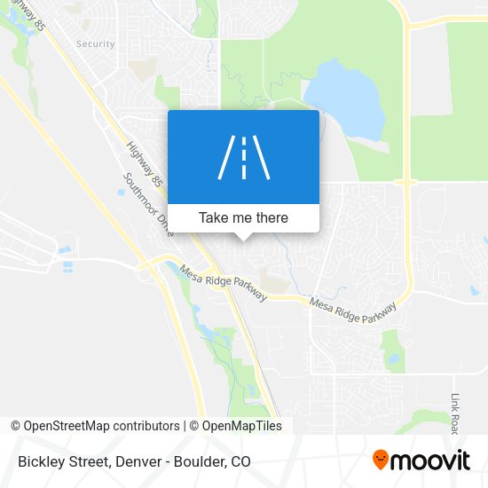Mapa de Bickley Street