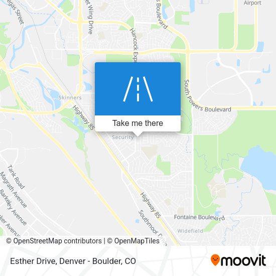 Esther Drive map