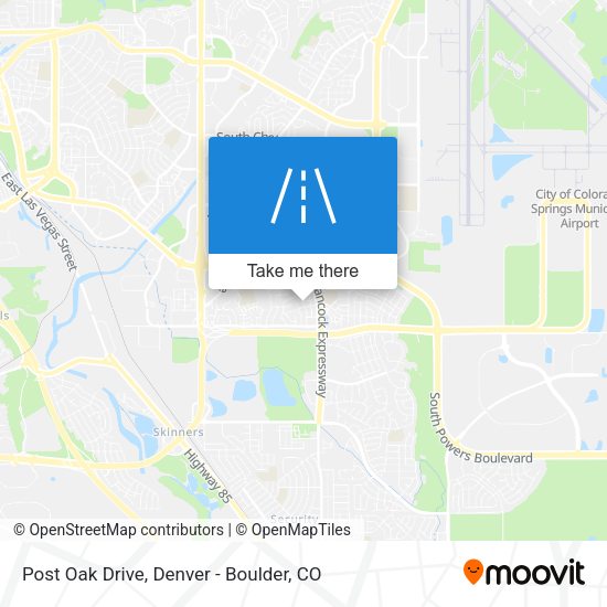 Post Oak Drive map