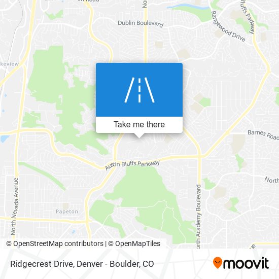 Mapa de Ridgecrest Drive