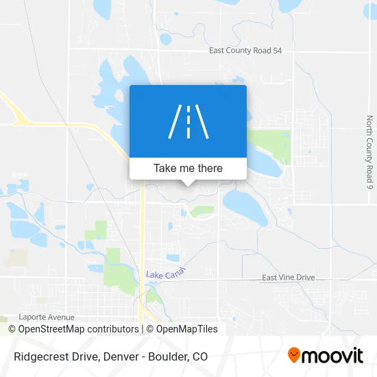 Ridgecrest Drive map
