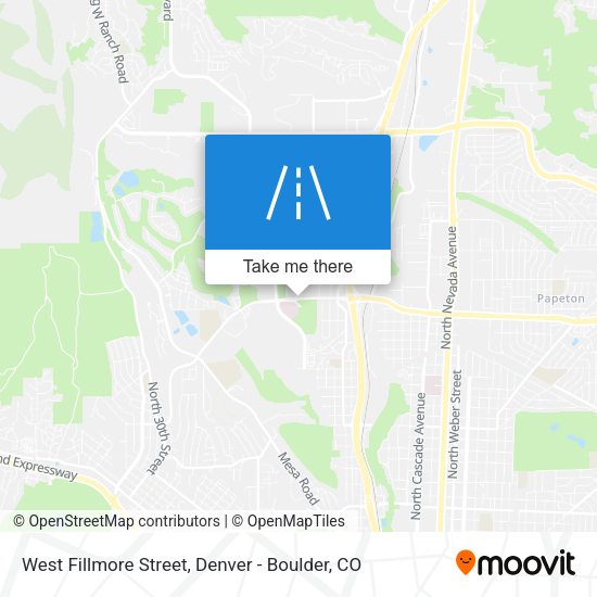 Mapa de West Fillmore Street