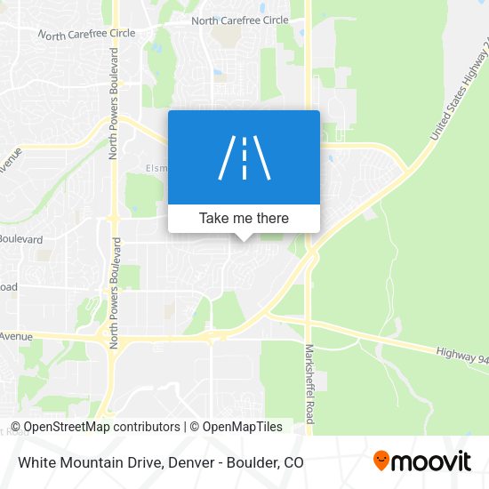 White Mountain Drive map