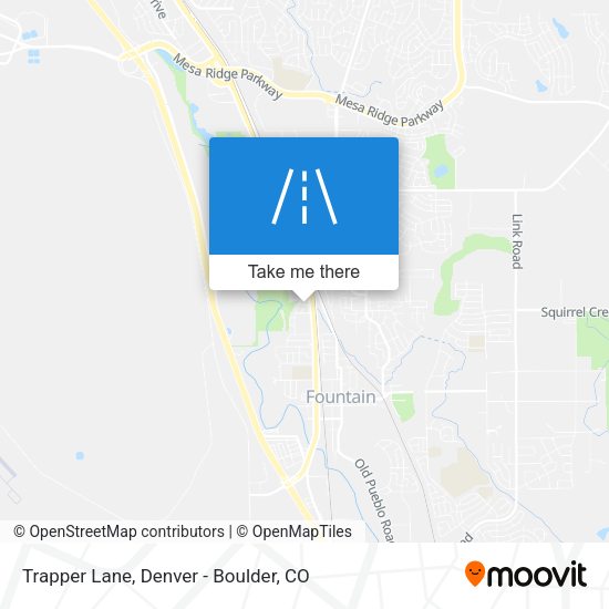 Trapper Lane map