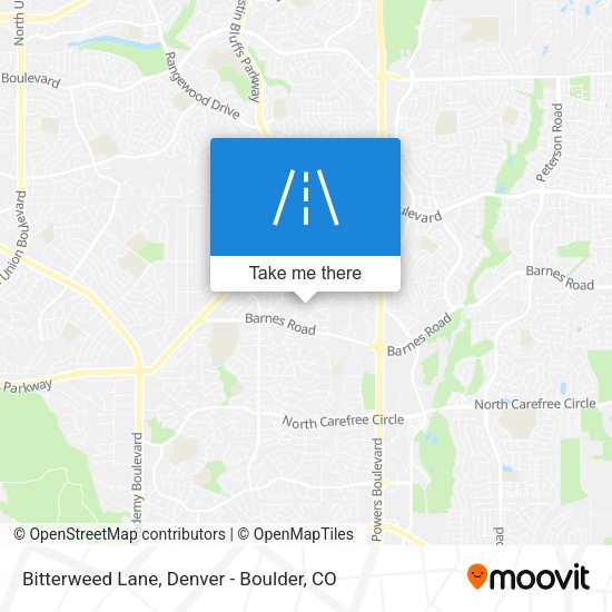Bitterweed Lane map