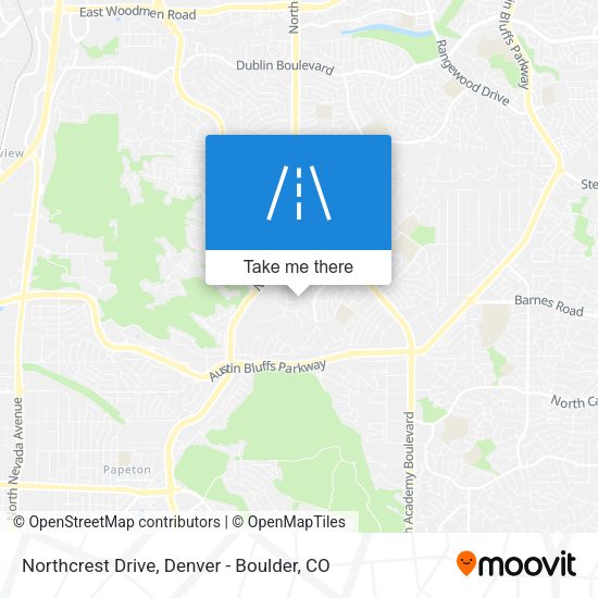 Mapa de Northcrest Drive