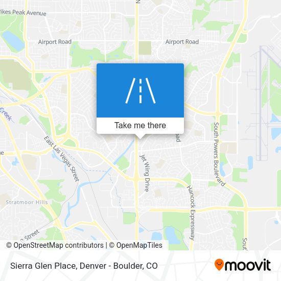 Sierra Glen Place map