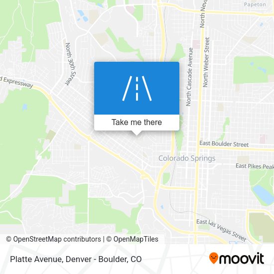 Mapa de Platte Avenue