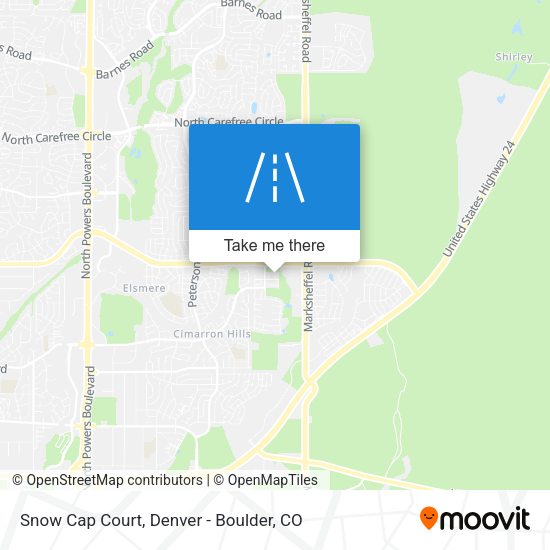 Mapa de Snow Cap Court