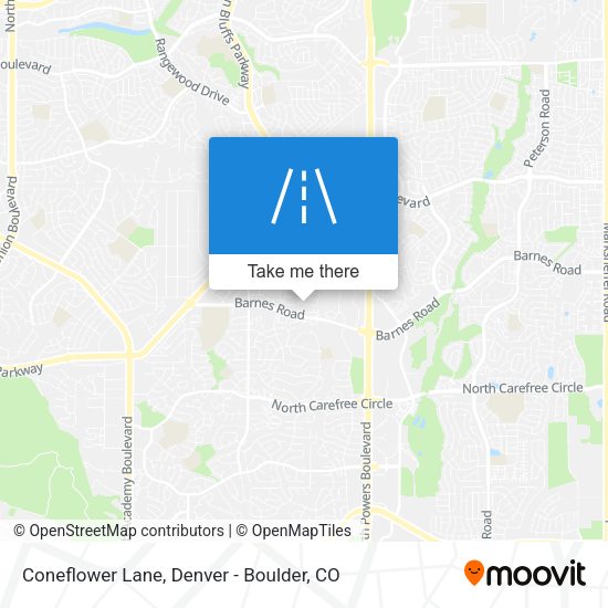 Coneflower Lane map