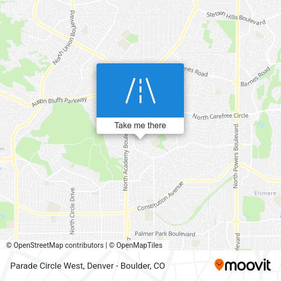Mapa de Parade Circle West