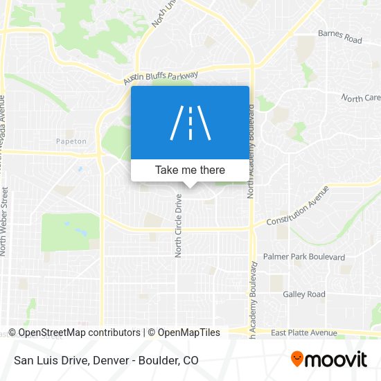 San Luis Drive map