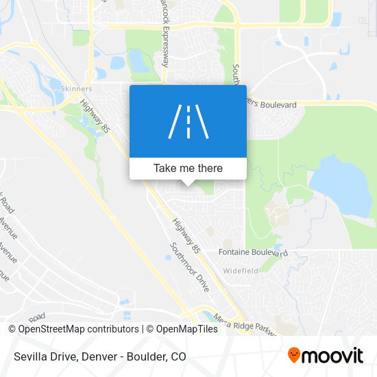 Sevilla Drive map