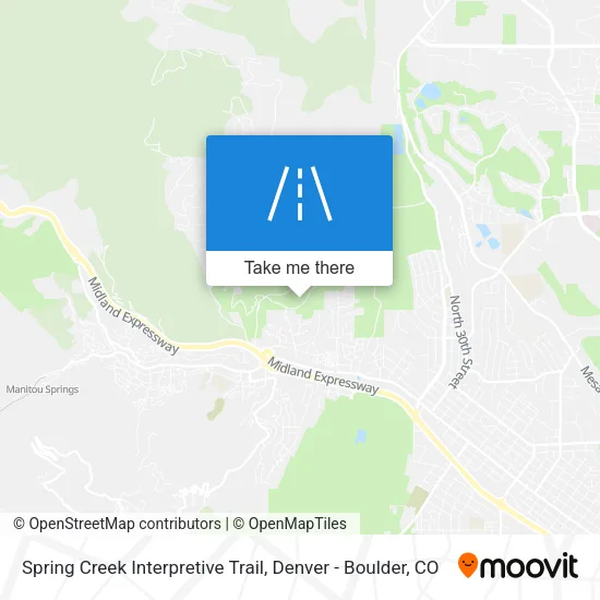 Mapa de Spring Creek Interpretive Trail