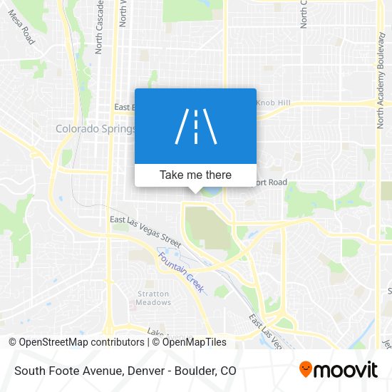 South Foote Avenue map