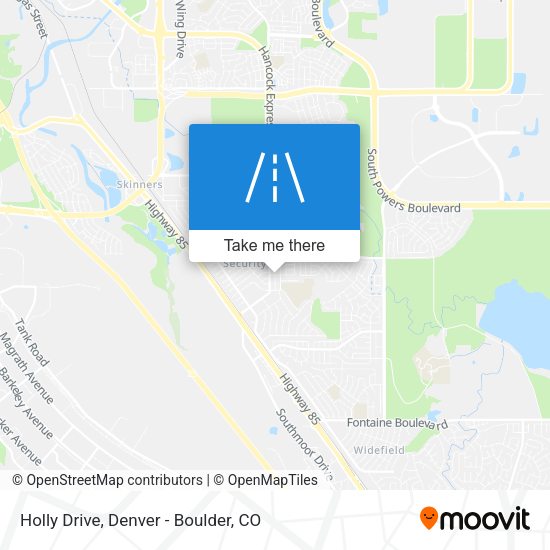 Mapa de Holly Drive