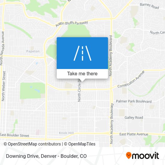 Downing Drive map