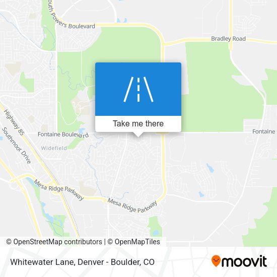 Mapa de Whitewater Lane