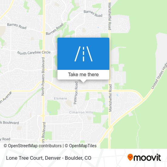 Lone Tree Court map