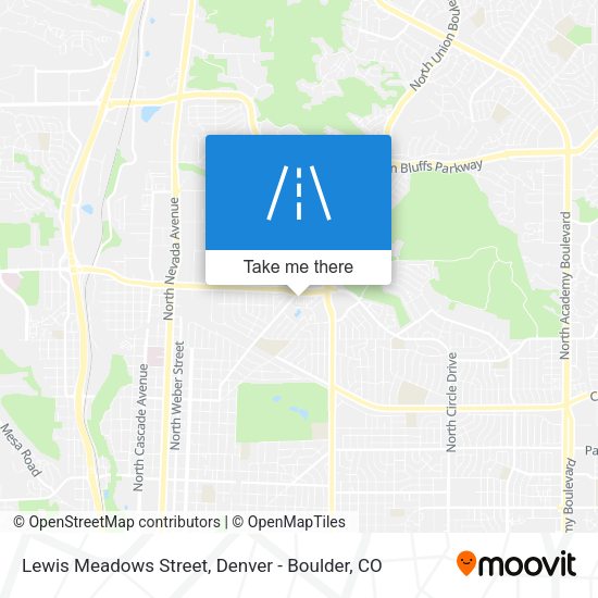 Lewis Meadows Street map