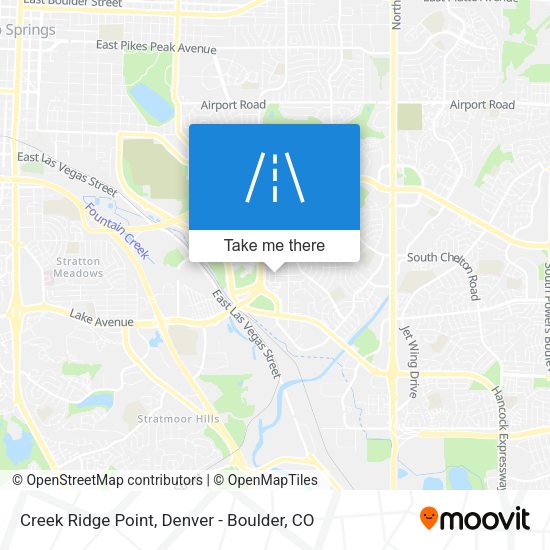 Mapa de Creek Ridge Point